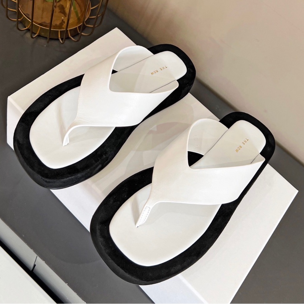 The Row Black And White Womenâs Sandals